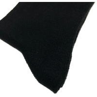 9 Pairs BAMBOO SOCKS Crew Natural Eco Healthy Enviro Unisex Work Business BULK - Black - 6-11 thumbnail