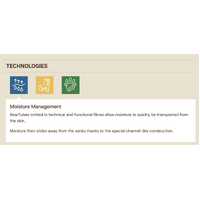 BRBL Urso Ski Socks Trekking Hiking Warm MADE IN ITALY - Light Grey/Red - S thumbnail