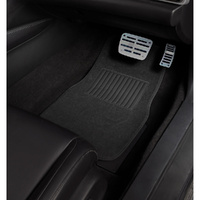 4pcs Car Floor Mats Front Rear Rubber Black Universal Fit Carpet Set Heavy Duty thumbnail
