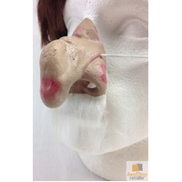 WIZARD NOSE with Moustache Latex Elf Old Man Merlin Costume Halloween Party Ogre thumbnail