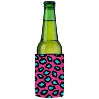 Pink Leopard Print Stubby Cooler - Standard thumbnail