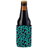 Teal Leopard Pattern Stubby Cooler 2-Pack - Standard thumbnail