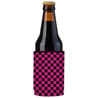 Pink Checkerboard Stubby Cooler 2-Pack - Standard thumbnail