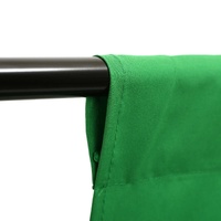 Hridz Premium Quality 2x3m Green Screen Photo Backdrop Muslin Background Studio Curtain with pocket thumbnail