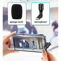 HRIDZ Portable Mini Microphone 3.5mm Stereo Type-C Flexural Bendable Mic - 3-pole thumbnail