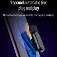 Professional Wireless Lavalier Microphone Set with Portable Charging Box Crystal Clear Audio - 2in1-Lightning thumbnail