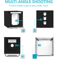 HRIDZ 60cm Portable Photo Studio LED Light Tent Bar Cube Soft Box Room thumbnail