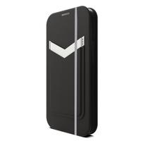 EFM Miami Leather Wallet Case Armour with D3O For iPhone 13 Pro Max (6.7") - Smoke Black thumbnail