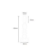Ice Land Matte Glass Candle Holder red thumbnail