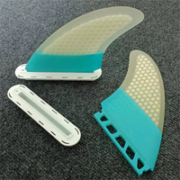 NNEOBA Surf Accessories Design 5.5 Inch Fiberglass Surfboard Twin Fins thumbnail