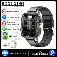 NNEOBA Rugged Military GPS Smart Watch - AMOLED 1.96 HD Display thumbnail