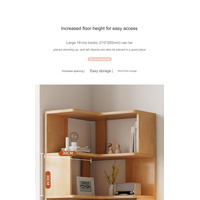 NNETMLT 5 Tier Industrial Corner Bookshelf thumbnail