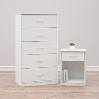 NNECN Classic Elegance: Five-Drawer Chest for Organized Living thumbnail