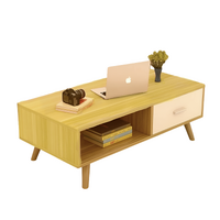 NNECN Coffee Table with Storage Drawer and Open Shelf thumbnail