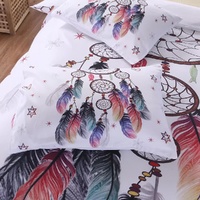 Dream catcher Printed Duvet Cover Set with Matching Pillowcases - white-Double thumbnail