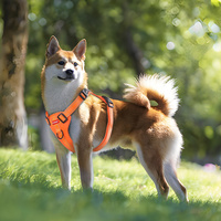 Reflective Dog Harness with Leash, No-Pull Vest Harness for Dogs, Adjustable Dog Vest with Handle, Walking Training Pet Harness L size thumbnail