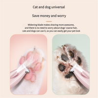 Sakura Pink Pet Hair Trimmer with LED Light, USB Rechargeable, and Battery Indicator thumbnail