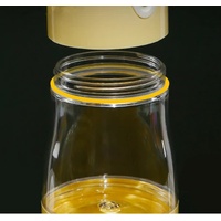 Grey Portable Pet Water and Food Bottle, 250ML Water and 180ML Food Capacity, Leak-Proof Design thumbnail
