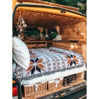 2pcs pack set 90*180cm Bohemian Picnic Blanket, Waterproof Camping Blanket, Outdoor Rug for Camping, Picnic, Beach thumbnail