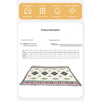 2pcs pack set 90*210cm Bohemian Picnic Blanket, Waterproof Camping Blanket, Outdoor Rug for Camping, Picnic, Beach thumbnail