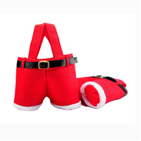 6pcs Small one Christmas Decoration Supplies, Christmas Pants, Gift Bags, Small Pants Candy Bags, Tote Bags, Wine Bottle Sets, Coke Bags thumbnail