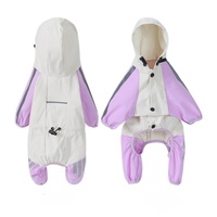 Waterproof Dog Raincoat with Hidden Leash Hole - Windproof and Comfortable for Outdoor Walks, Size:XXL (Back Length 39cm/15.35in, Bra 55cm/21.65in) Pu thumbnail