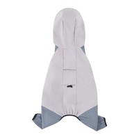 Waterproof Dog Raincoat with Hidden Leash Hole - Windproof and Comfortable for Outdoor Walks, Size:XXL (Back Length 39cm/15.35in, Bra 55cm/21.65in) Gr thumbnail