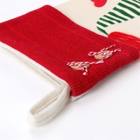 Christmas Gnome Stocking with Red Striped Hat and Decorations - Holiday Decor (3 pieces) thumbnail