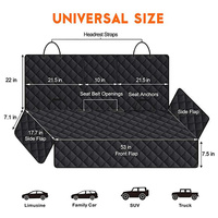 Universal Waterproof Dog Car Seat Cover with Non-Slip Backing - Pet Travel Protection Mat thumbnail