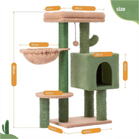 Cactus Cat Tree with Condo and Hammock thumbnail