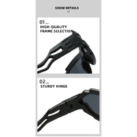 Futuristic Sports Wrap Man Sunglasses - Bold Brown Frames with UV Protection thumbnail