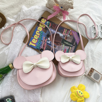 Adorable Bow Bear Crossbody Bag for Kids - Pink Shoulder Bag 18*17*8cm thumbnail
