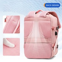 Multi-Compartment Travel Backpack with Shoe Storage and Wet-Dry Separation (Purple)31cm(L)*17cm(W)*42cm(H) thumbnail