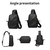 Multifunctional Crossbody Chest Bag | Stylish and Practical Shoulder Backpack for Everyday Use (Black) thumbnail