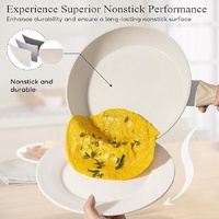 YEJ 12-Piece Non-Stick Complete Cookware Set | Pots, Pans & Utensils  (White) thumbnail