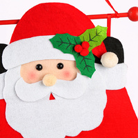 Santa Claus Advent Calendar - Felt Christmas Countdown with 24 Pockets for Kids thumbnail