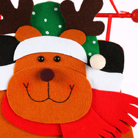 Reindeer Advent Calendar - Felt Christmas Countdown with 24 Pockets, Wall Hanging Decoration for Kids thumbnail