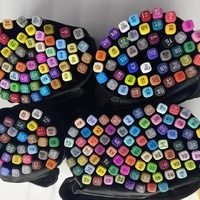 Professional Dual-Tip Marker Set - 30 Colors with Color-Coded Caps for Easy Identification thumbnail