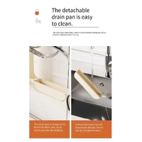 Wall-Mounted Pot Lid Organizer Rack - Kitchen Storage Holder with Adhesive Mount (31.5 x 20.8 x 3.5 cm) thumbnail