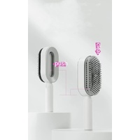 Self-Cleaning Hair Brush with One-Click Release | Massage Cushion Design, Anti-Frizz and Detangling Brush(red) thumbnail