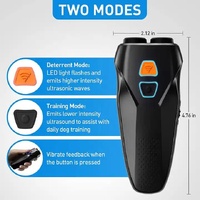 Black Handheld Ultrasonic Dog Trainer with Dual Mode | Training & Deterrent Device with LED Light thumbnail