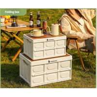 43.5*30*24 cm Collapsible Green Outdoor Storage Box | Large Capacity, Foldable to 6cm, Durable Design thumbnail