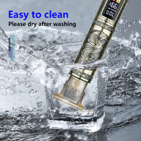 Professional Vintage Eagle Design Hair Trimmer - Digital Display Cordless Trimmer with Adjustable Guards and USB Charging thumbnail