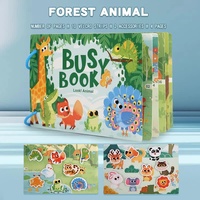 Themed Busy Book Set - Educational Activity Books for Preschool Learning (Farm, Vehicles, Dinosaurs, Ocean, and Forest,5 books in total) thumbnail