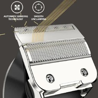White Professional Cordless Hair Clipper with LED Display - Rechargeable Electric Hair Trimmer for Men thumbnail