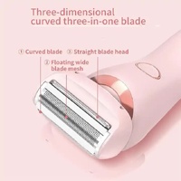 Pink 2-in-1 Electric Razor for Women - Multifunctional Rechargeable Hair Removal Shaver thumbnail