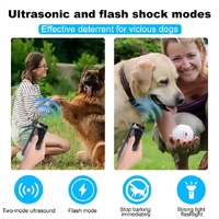 P10 Black  Ultrasonic Dog Repellent Device - Dual-Mode Flashlight and Ultrasonic Dog Deterrent thumbnail
