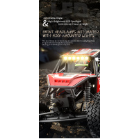 Rock Antelope RC Car - 2.4GHz Simulation Off-Road Climbing Vehicle with Rechargeable Battery (Red) thumbnail