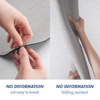 Blue Bathroom Floor Mat Set - U-Shaped Toilet Mat 50*50cm & Rectangular 60x90cm Mat for Bathroom thumbnail