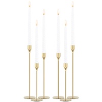 Minimalist Silver Metal Candle Holder Set - 3-Piece Romantic Candle Cup Set for Living Room Decor, Elegant Dinner Table Accent thumbnail